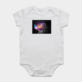 Space Age Railroad Baby Bodysuit